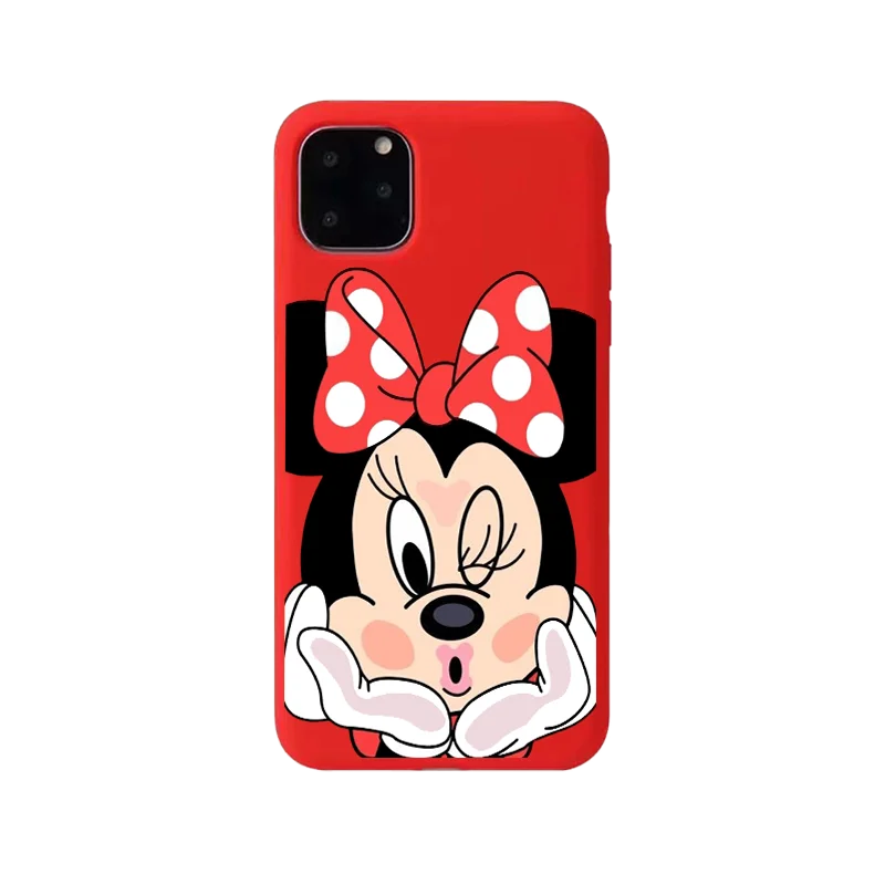 Чехол с принтом Микки Минни, Ультратонкий Мягкий чехол из ТПУ для iphone 6, 6s, 7, 8 plus, X, XR, XS, MAX 11, 11, ProMAX, мультфильм
