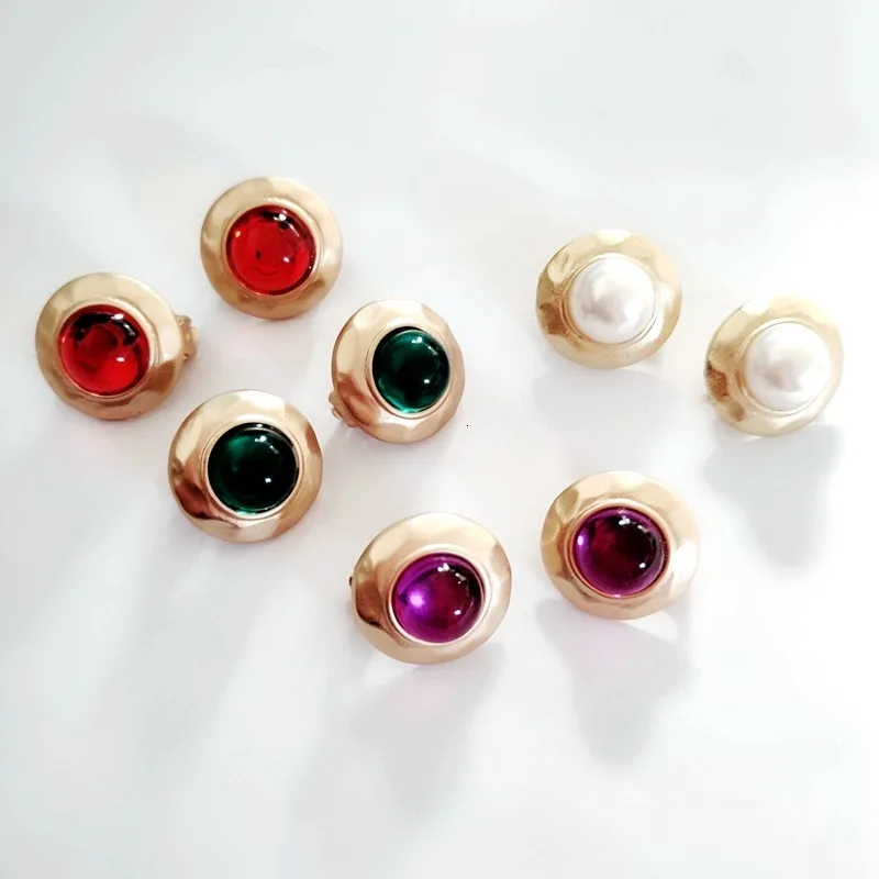 2020 разноцветные Серьги с драгоценными камнями круглые сережки шаром женские