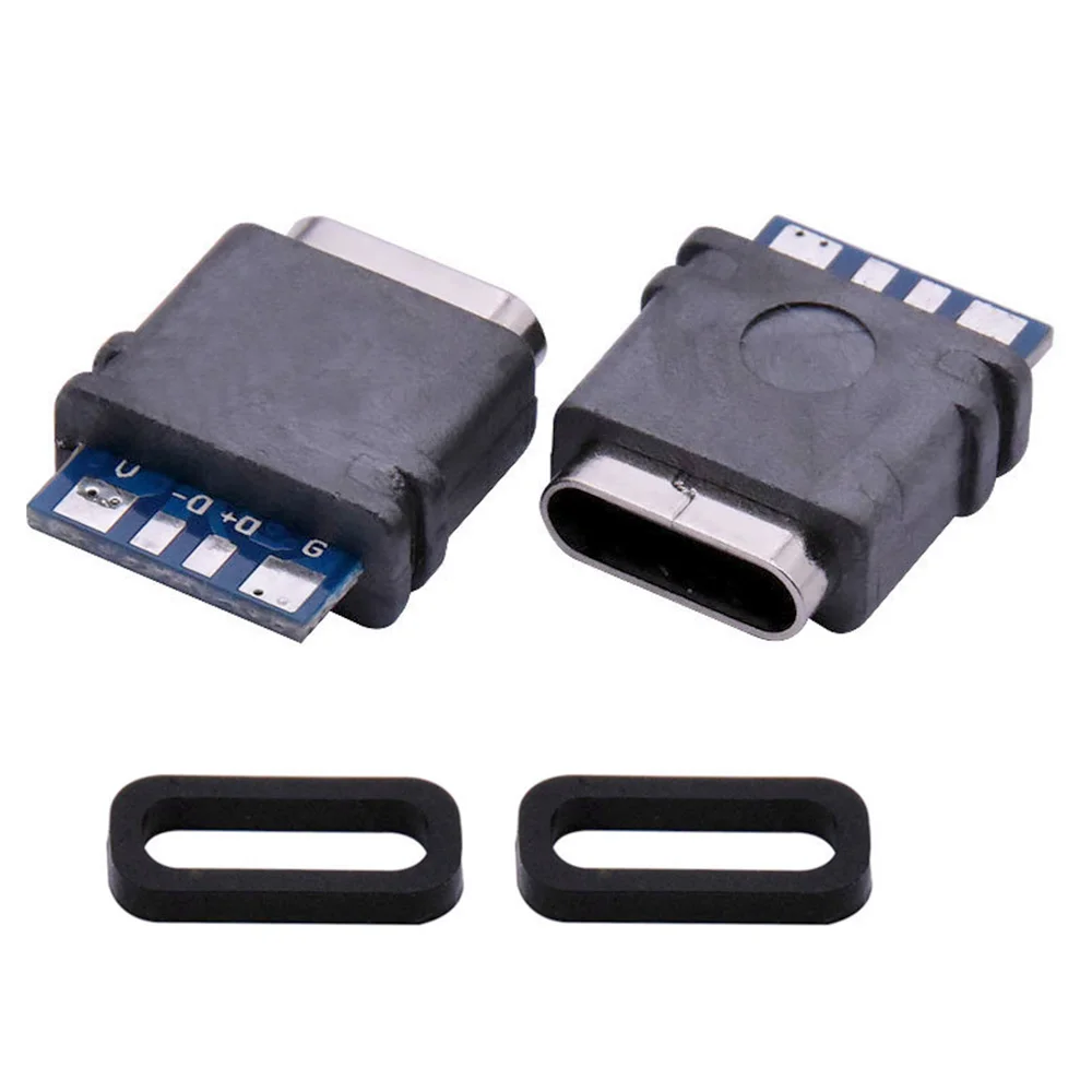 

5-10 шт., водонепроницаемый USB-разъем типа C, 4 контакта