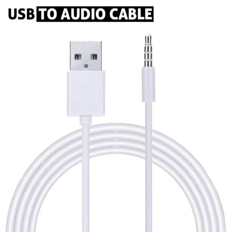 Mayitr 1 шт. 100 см 3 5 мм AUX аудио Штекерный разъем к USB 2 0 шнур для кабелей передачи
