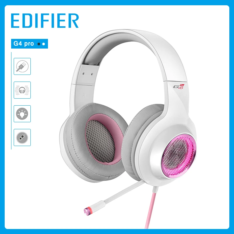 EDIFIER G4 Pro USB Проводная игровая гарнитура глубокий бас Игровые наушники