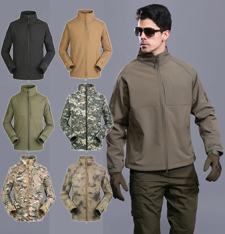 Мужская водонепроницаемая ветрозащитная охотничья уличная камуфляжная