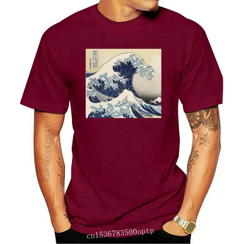 

New Kanagawa Japanese The Great Wave Short Sleeve Shirts For Men