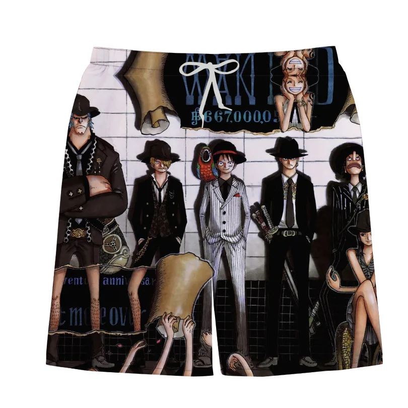 

Anime Fashion Beach Shorts Men's Casual Streetwear Short Trunks One Piece 3D Printed Sports Swimwear Pants Male Board Shorts