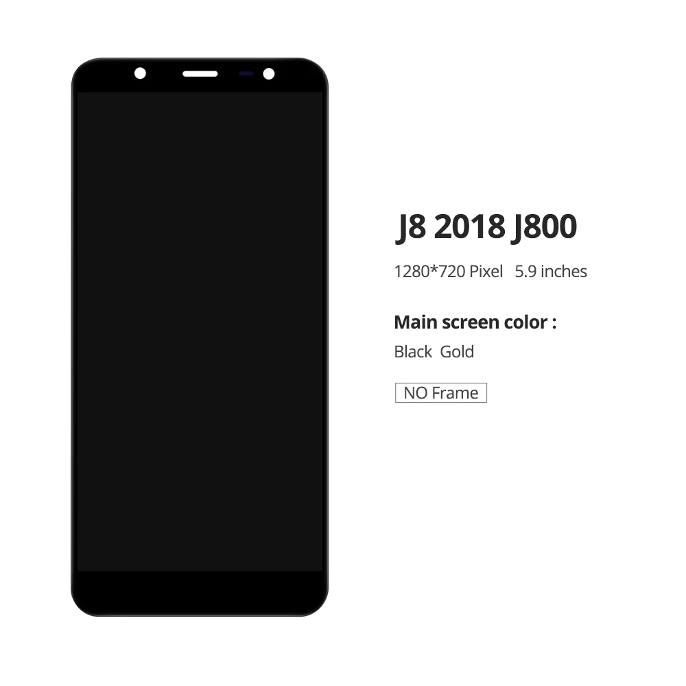 Для samsung Galaxy J8 J800 экран ЖК-дисплей сенсорный экран регулировка яркости Pancel sm-j800m J810F J810Y Замена