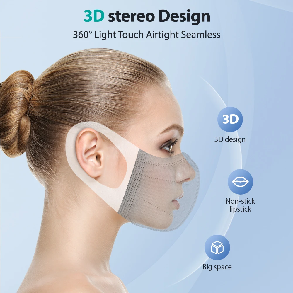 Elough Adult 3D Mask KN95 FFP2 Protective FPP2 Mascarilla España Negra Reusable Respirator ffp2mask 4ply Mascarillas FP2 | Безопасность