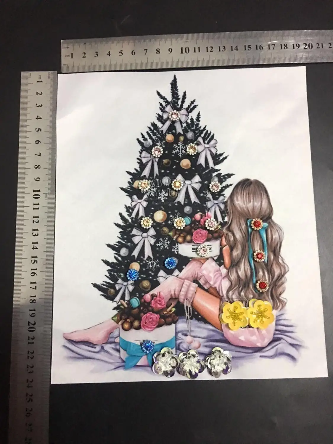 Украшение стразы из бисера красивая винтажная вышитая аппликация модное