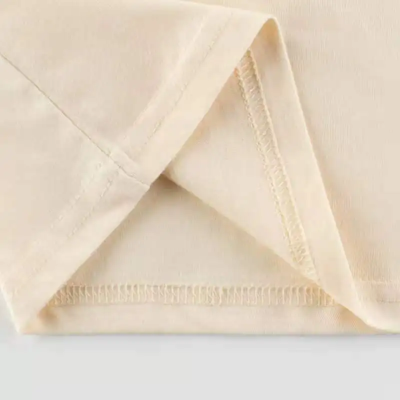 

2021 New Cherry Printed Beige White Girls T shirt 90-140CM