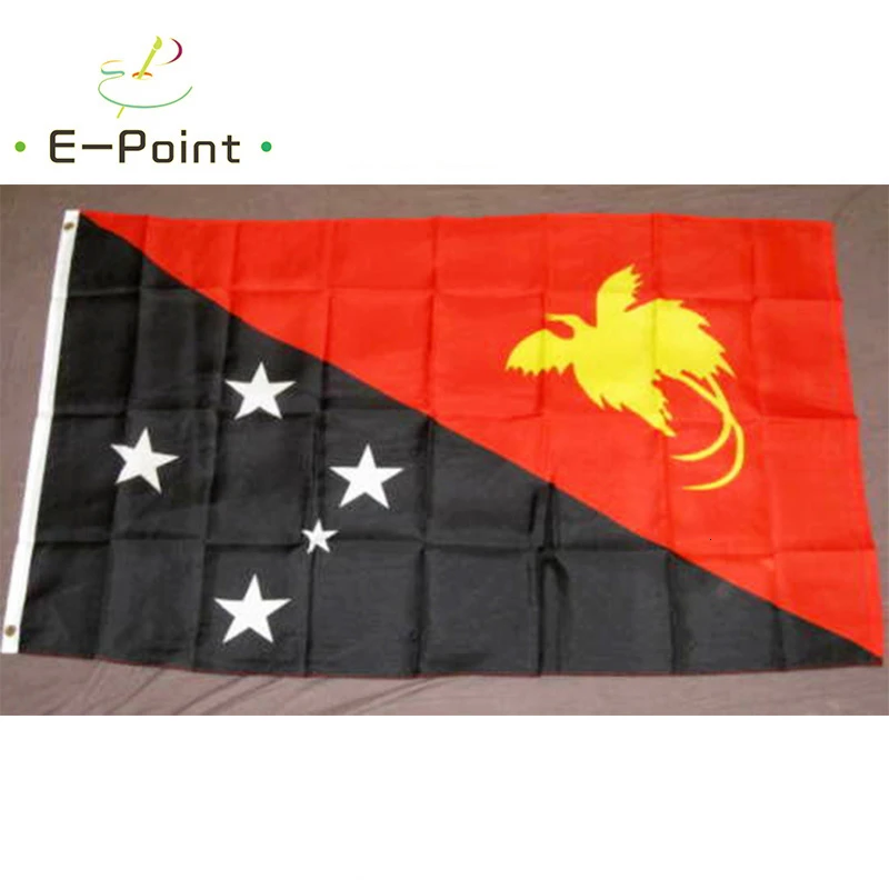 Флаг Папуа Новой Гвинеи размер 2 фута * 3 (60*90 см) 5 футов (90*150 рождественские