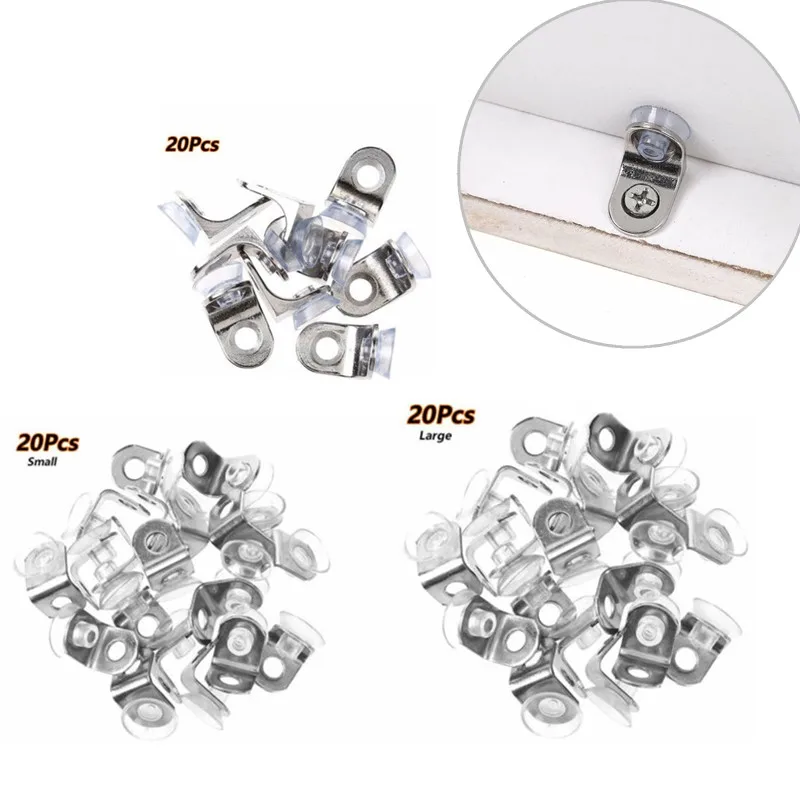 20 шт. металлические крепежные колпачки для стеклянной полки|Кронштейны| |