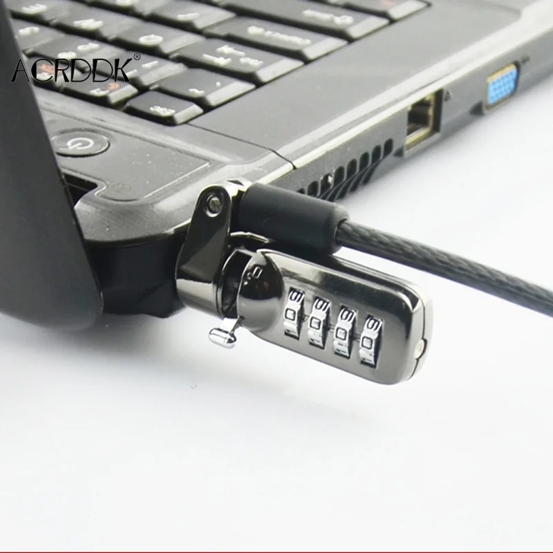 

Кодовый замок для ноутбука, ноутбука, кабель безопасности, защита паролем 4 цифры, противоугонное устройство FL