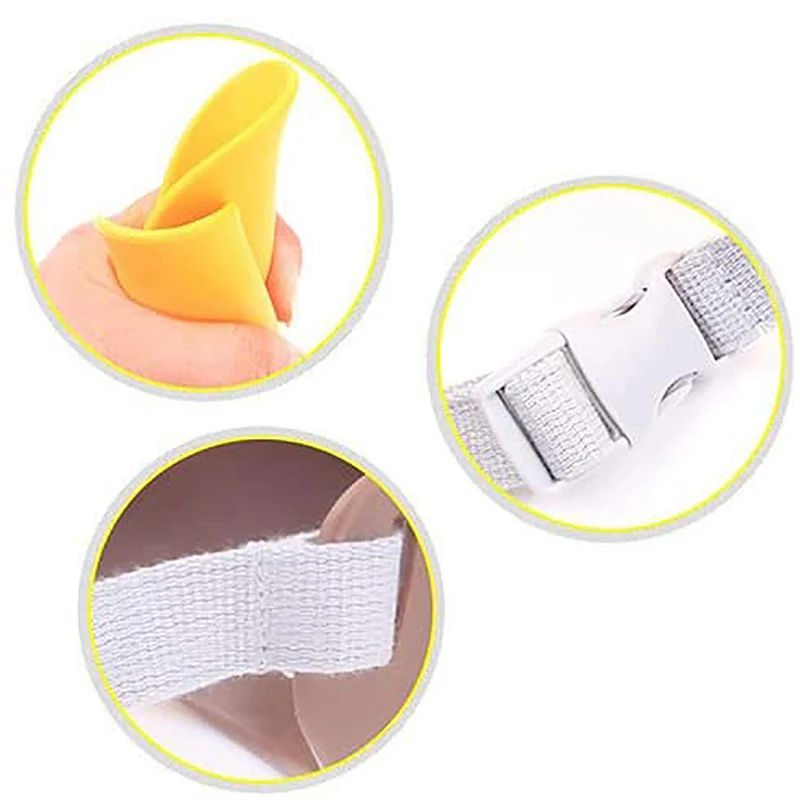 @ HE уточка силиконовая наморда для собаки Милая утка дизайн рта намордник против