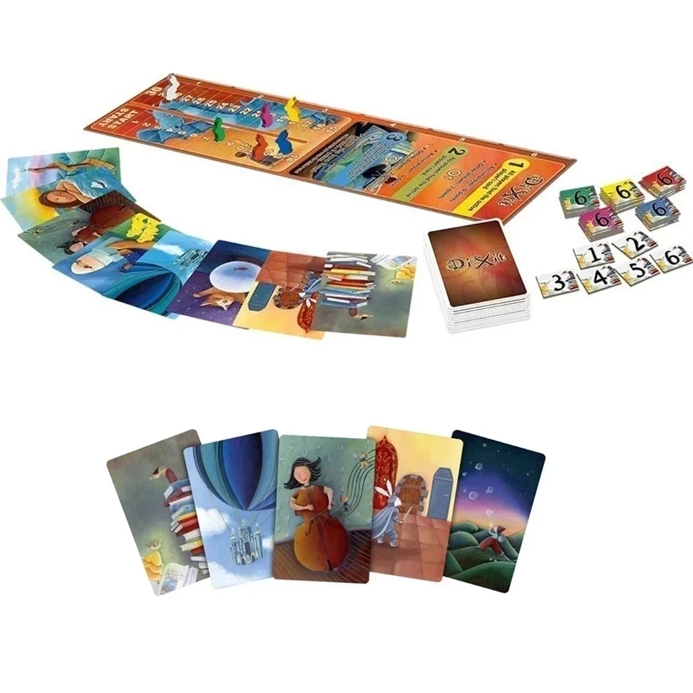 New Dixit Board Game Family Entertaining Cards 3-6 Players English Edition Adults Children Party Expand Full Pack Gift | Спорт и