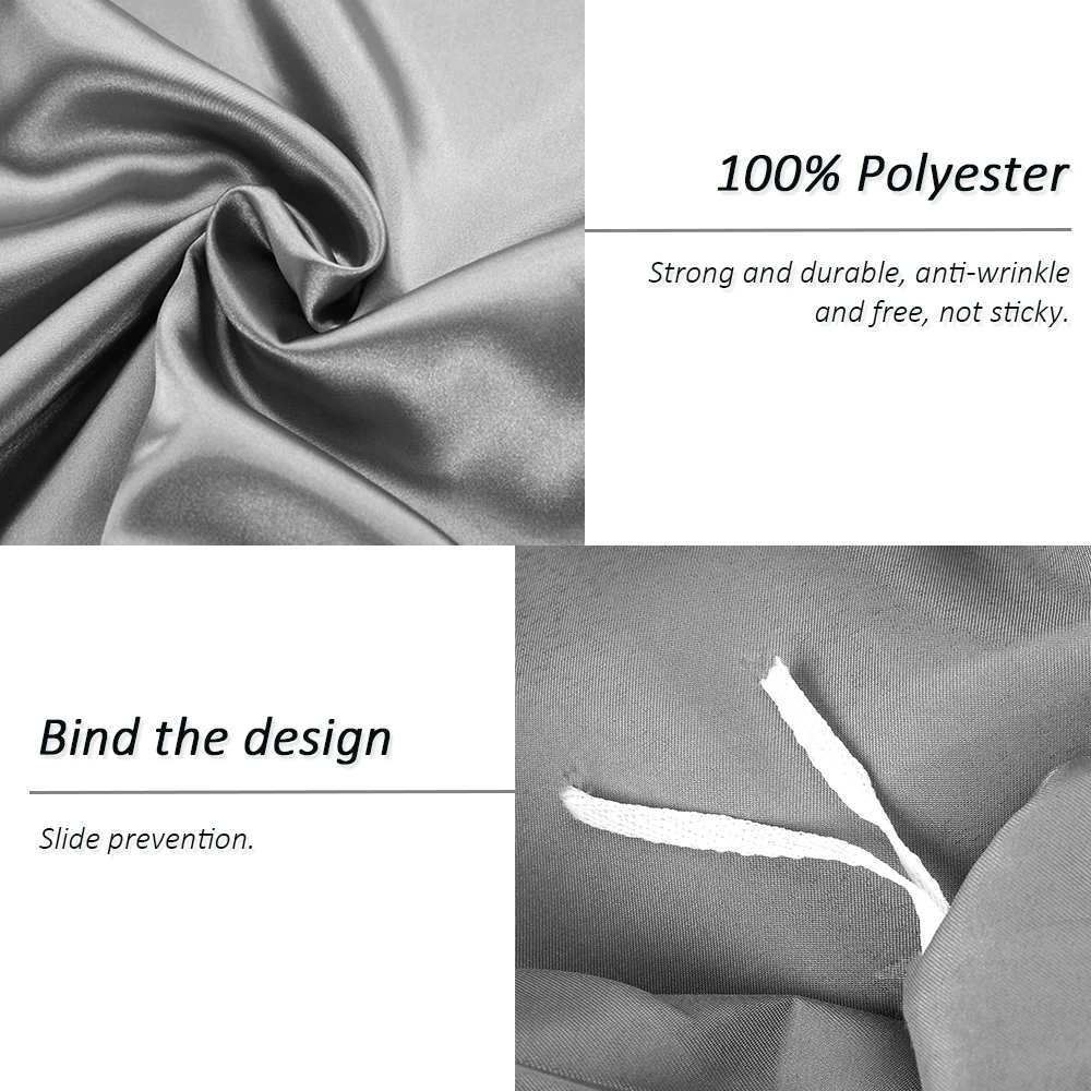 

2021 New Satin Silk Solid Color Bedding Sets Home Textile Bed Sets Double Queen King Bed Clothes Duvet Cover Pillowcases