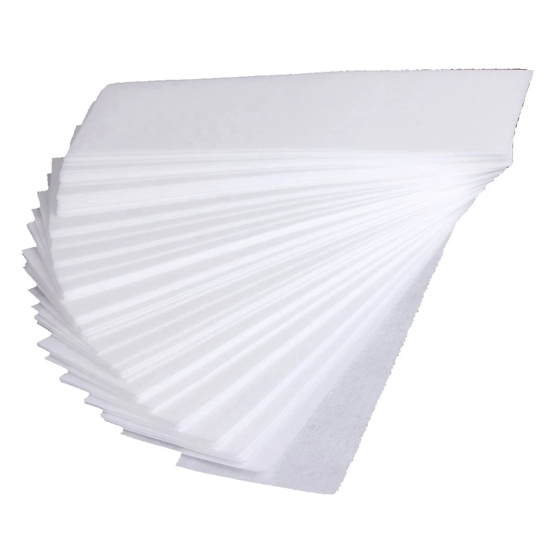 

100x Leg Hair Removal Wax Strip Paper Depilatory White & 10Pcs Wooden Waxing Wax Spatula Tongue Disposable Bamboo Sticks