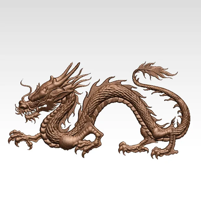 Высококачественная новая модель Dragon 3D STL для фрезерного станка с ЧПУ 3D-принтер