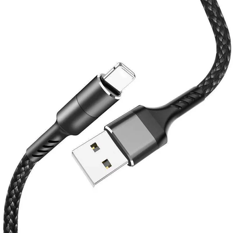 1 м 2 данных USB зарядное устройство кабель для IOS нейлон 3A Быстрая зарядка