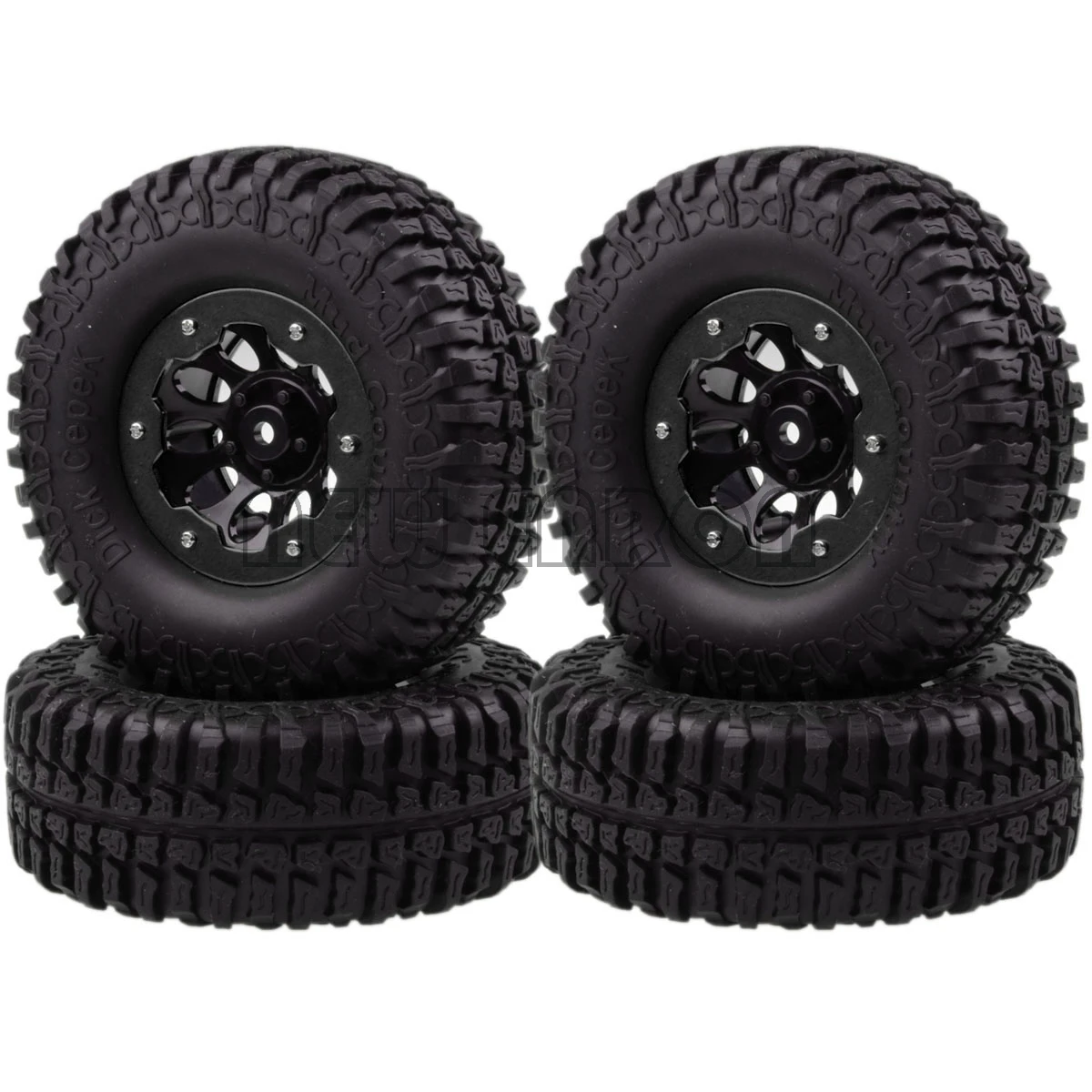 

1:10 4P 1.9 "Velg Hubs & 100 Mm Banden Tyre Dick Cepek Modder Land Rc rock Crawler Hsp D90 Axiale SCX10 Ii 90046 Nieuwe Enron