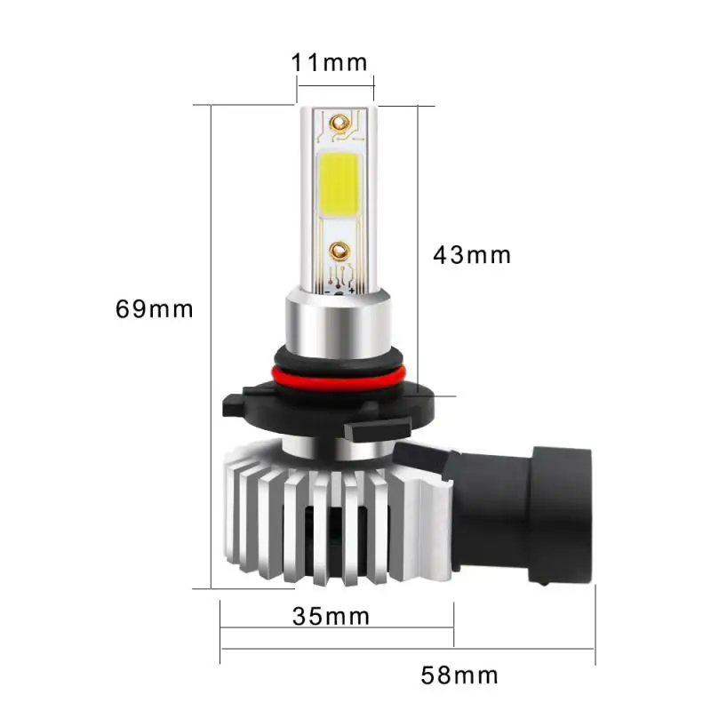 

2x New Car LED Headlight Bulb 100W 26000LM High Power LED Light 6000K White For H4/HB2/9003 H7 H8/H9/H11 9005/HB3 9006/HB4 9012