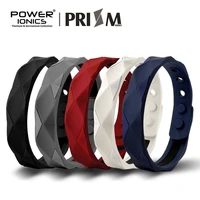 power ionics prism 2000 ions titanium germanium silicone wristband bracelets for man women balance energy balance human body