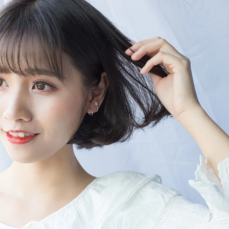 Женские маленькие серьги с заклепками Trusta 100% Стерлинговое Серебро 925 пробы