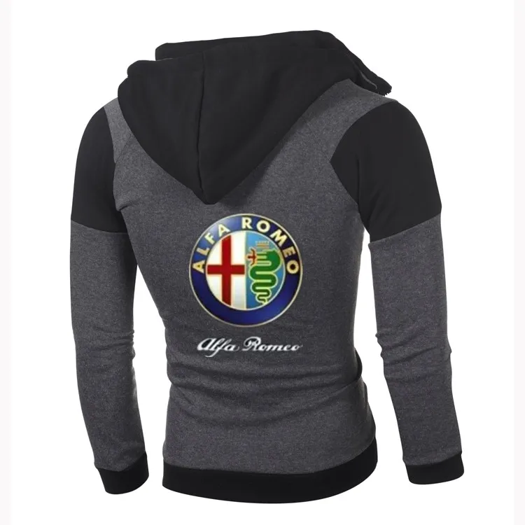 Alfa Romeo Толстовка Спортивная Уличная Повседневная куртка двойная молния