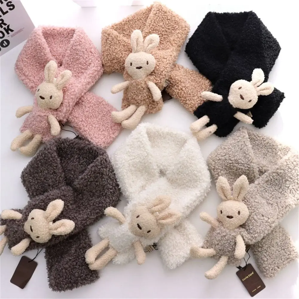 

Fashion Kawaii Cute Rabbit Thickening Autumn Winter Cartoon Scarf Plush Warm