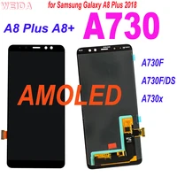 super amoled a730 lcd for samsung galaxy a8 plus a8 2018 a730 a730f a730fds lcd display touch screen digitizer assembly tools