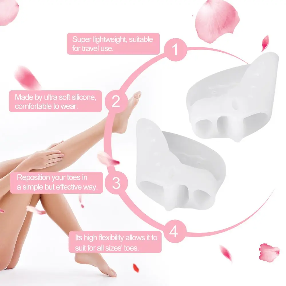 Bone Thumb Orthotics 1 Pair Silicone Gel Hallux Valgus Corrector Big Toes Separators Foot Care Pedicure Device Bunion Adjuster | Красота и