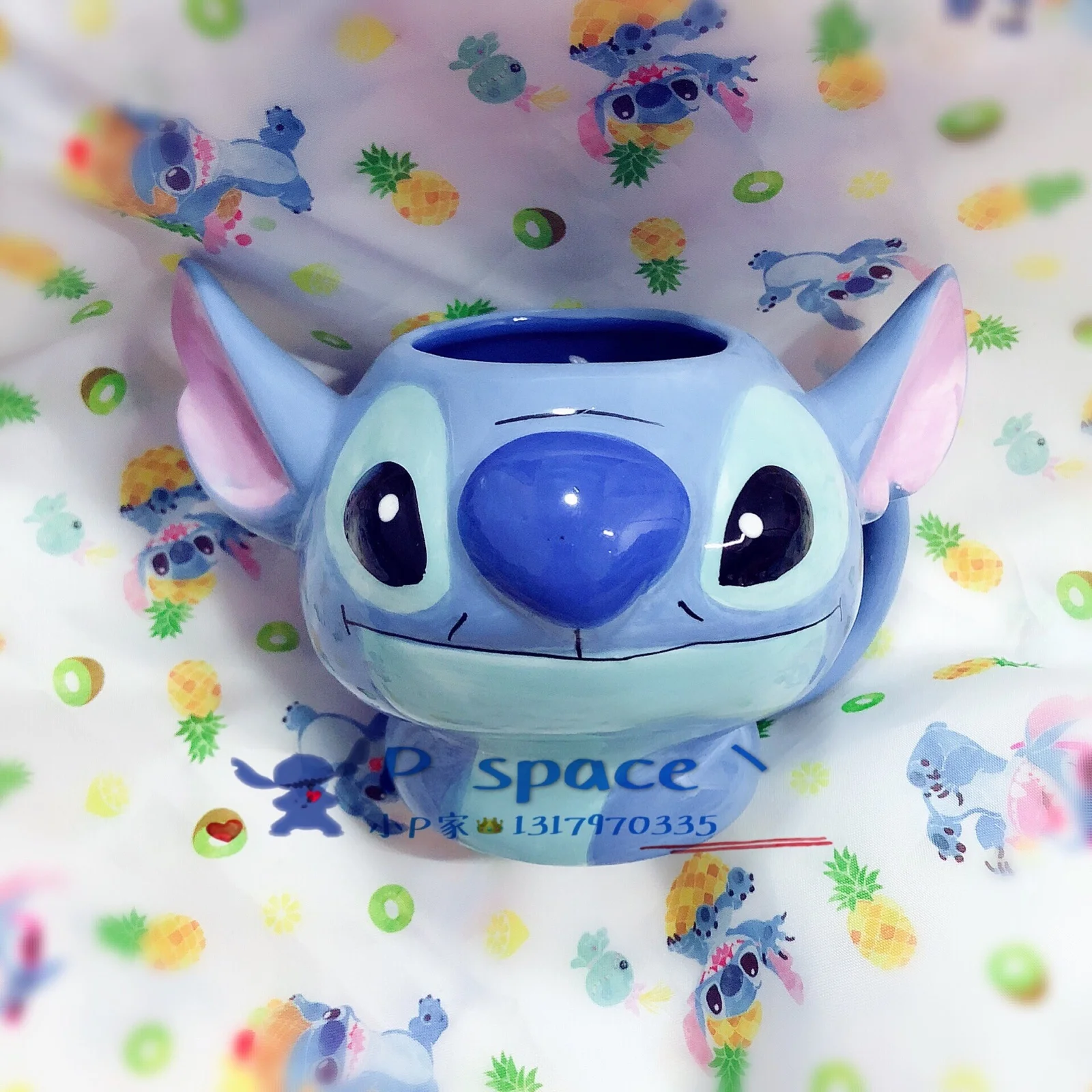 Disney star-taza de agua para beb&eacute;, vaso de cer&aacute;mica Steve, taza de cabeza grande con forma especial-4