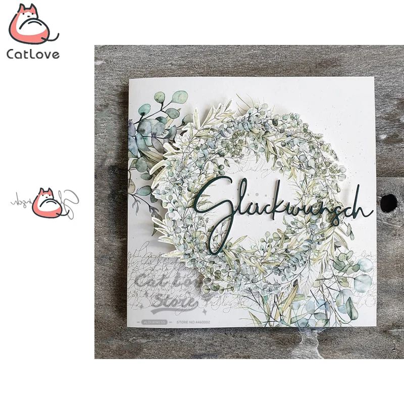 Gluckwunsch немецкие высечки для резки металла трафарет скрапбукинга открыток