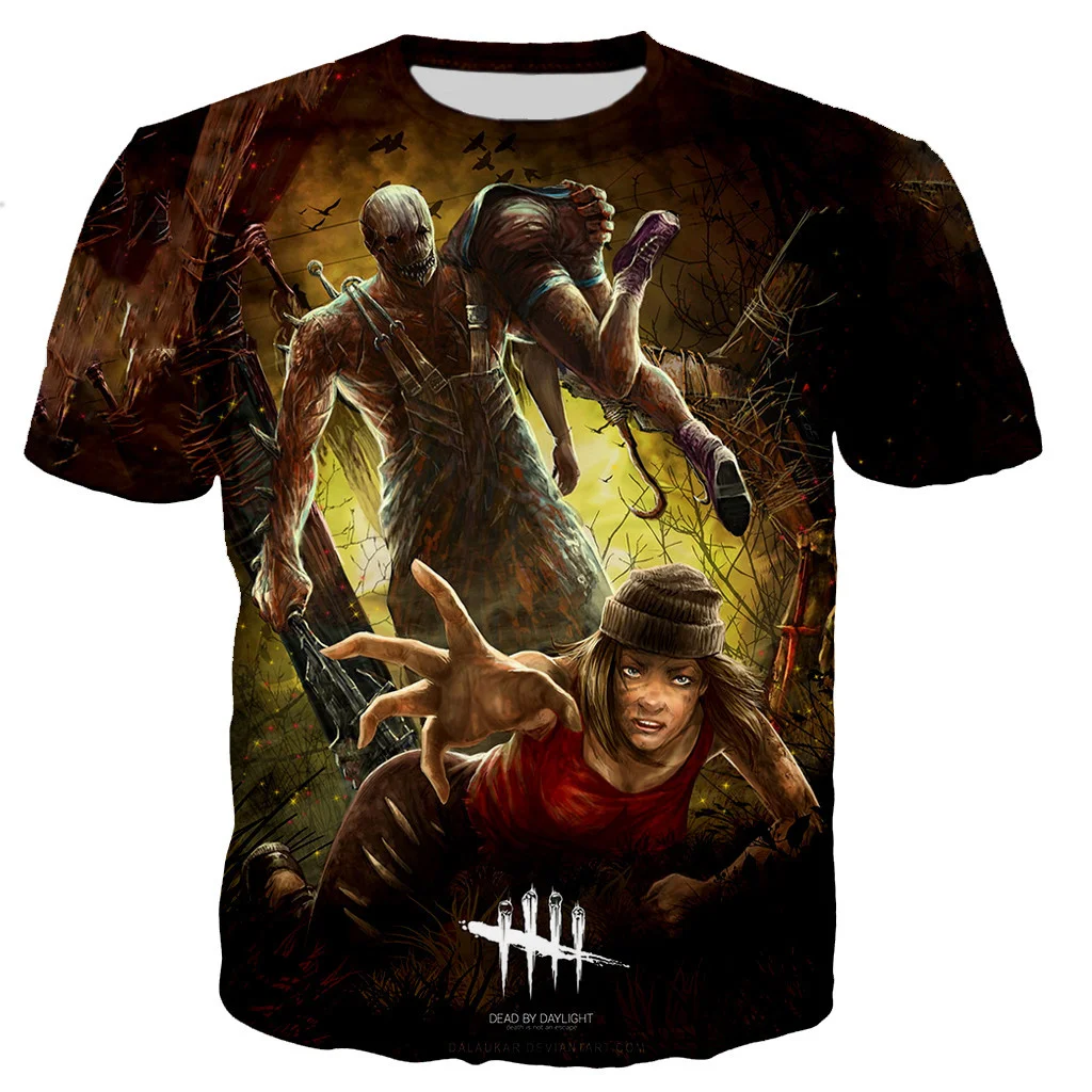 

Summer 3D printing T-Shirt For A Boy Dead Daylight Classic Game Hip Hop Oversized T-Shirt O-Neck Short Sleeve All-Match T-Shirts