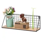 Скандинавская настенная декоративная полка для хранения, винтажная металлическая железная полка для хранения мелочей, декоративные настенные полки, органайзер, держатель для цветов