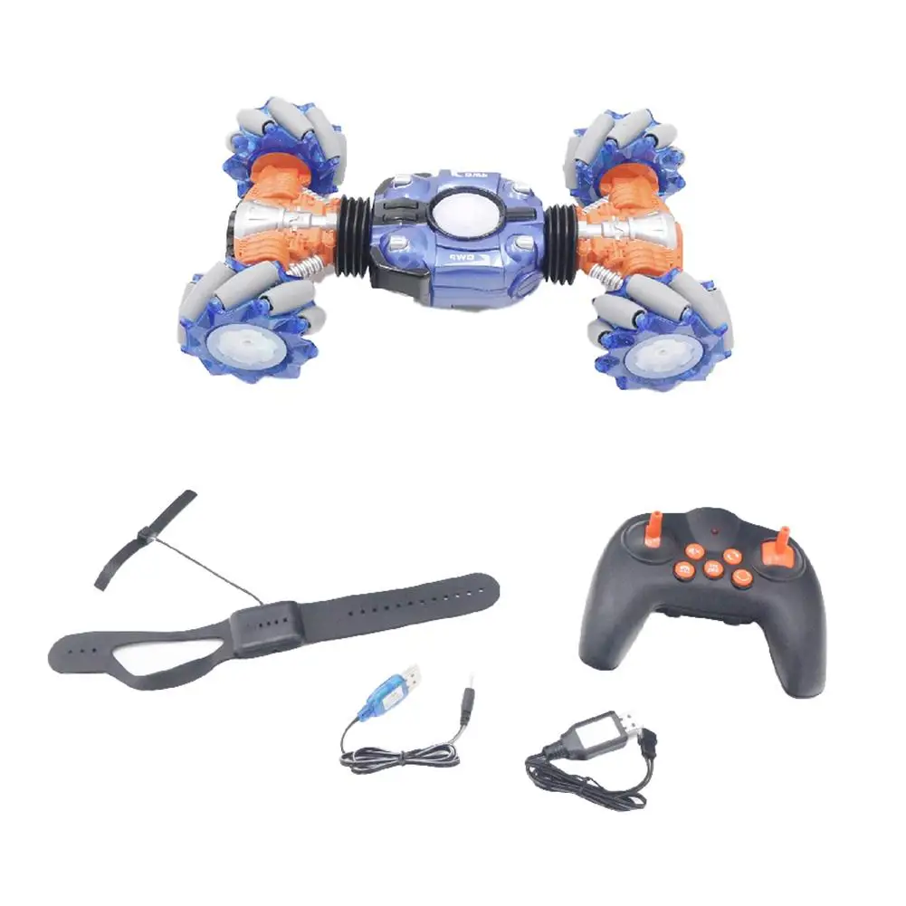 

Remote Control Stunt Car Gesture Induction Twisting Off-Road Vehicle Light Music Drift Dancing Side Driving RC Toy Gift for Kids