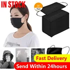 20 штук маска одноразовая 3 Слои Nonwove слоев фильтр аэродинамическим способом из расплава Ткань Рот маска для лица с изображением рта маска черная маска в ассортименте # C