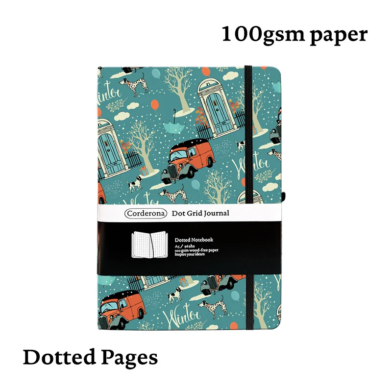 Туристический блокнот A5 в горошек журнал путешествий твердом переплете