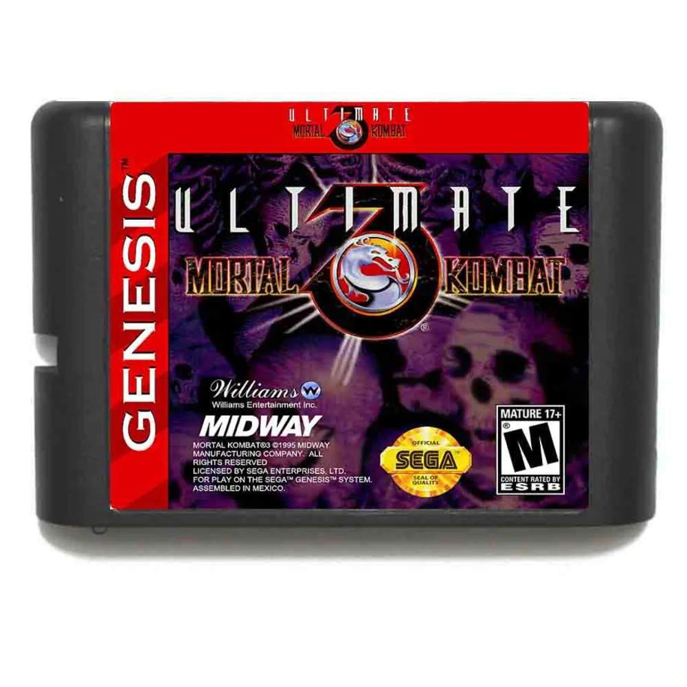 

Ultimate Mortal Kombat 3 16 bit Game Card For Sega Mega Drive For Genesis