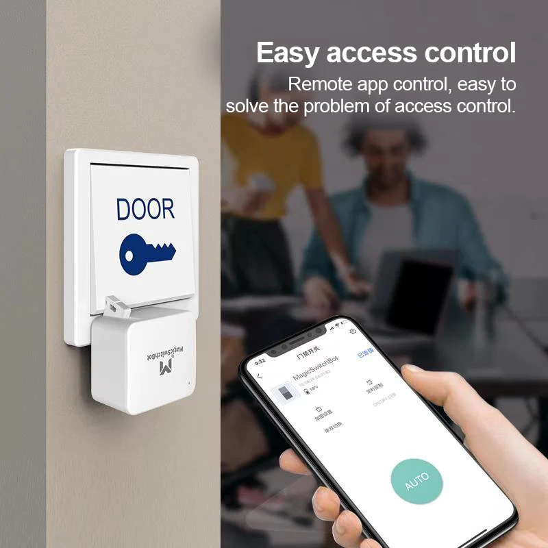 

Wireless Bluetooth 5.0 Smart Switch Button Sticker Home Office Access Control Smart Switch Timer Mobile Phone APP Remote Control