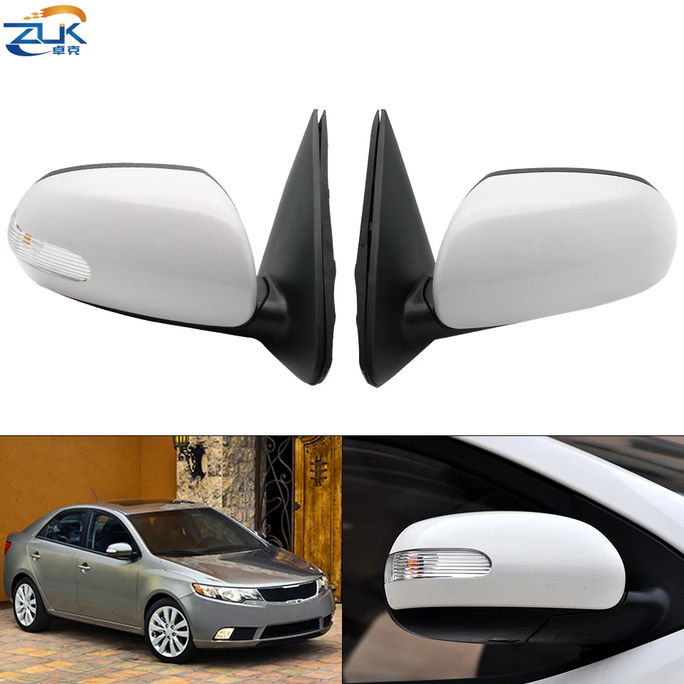 Наружное заднего вида боковое зеркало ZUK в сборе для KIA FORTE 2009 2010 2011 2012 2013 3 контакта