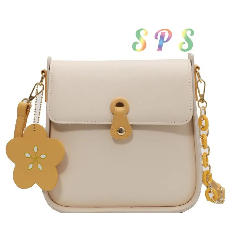 

SPS Solid Saddle Bags PU Leather Casual Soft Smooth Waterproof Shopping Party Women Shoulder Bag