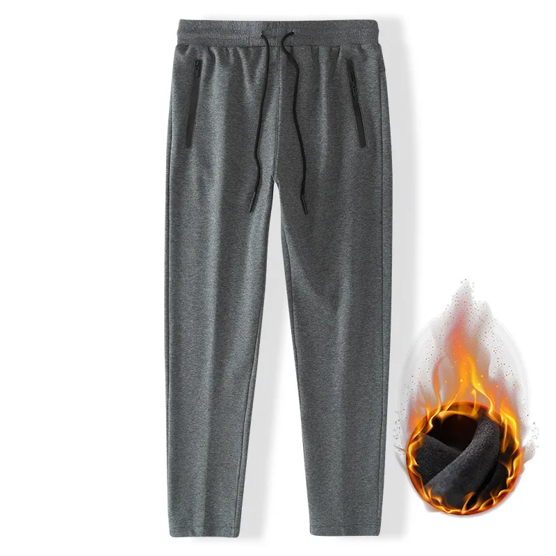 Теплые спортивные брюки оверсайз 8XL однотонные свободные 140 кг сохраняющие тепло