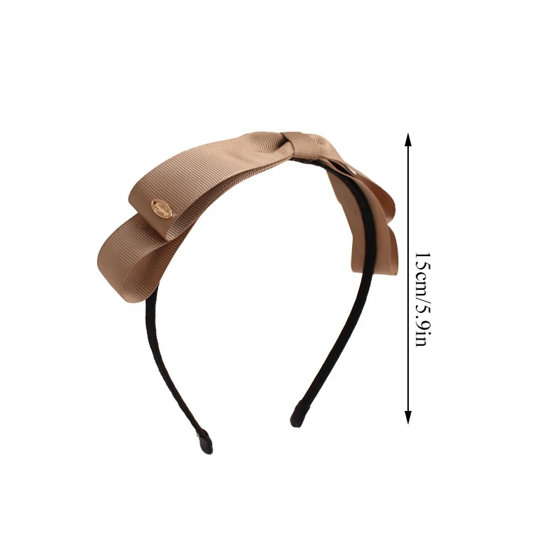 

Vintage Elegant Hairbands For Party Hair Accessories Solid Color Sweet Hair Ornament Headband Small Bowknot Hair Hoop