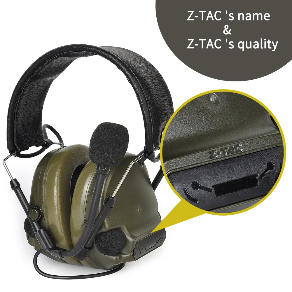 

Z Tac Tactical Headphone Peltor Comtac III headset PTT Active Noise canceling Airsoft Acessoriosy Tactical Headset Walkie-talkie