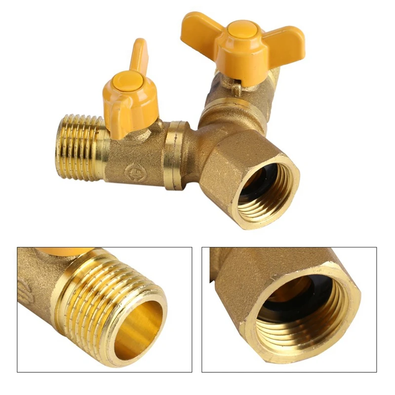 2 Way 1/2 &quotFaucet Adapter Outside Garden Irrigation Tap and Hose Divider | Обустройство дома