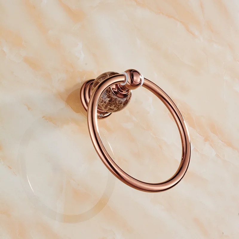 Кольцо для полотенец из нержавеющей стали цвета розового золота|Вешалки