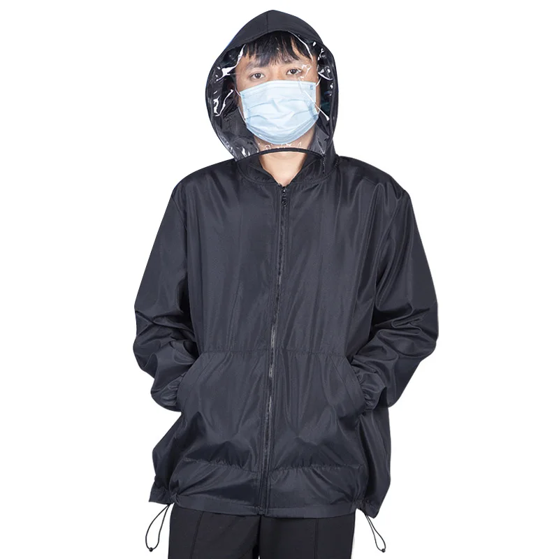 Non-disposable Isolation Gown Protective Clothing Dustproof Coveralls Anti Saliva Full Face Mask Suit Hooded Top |