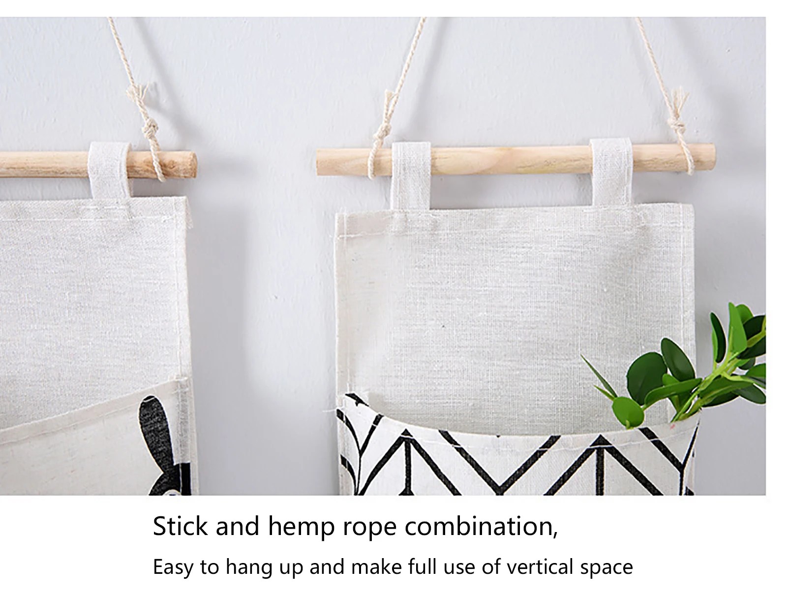 Настенная сумка для хранения органайзер на дверь 3 кармана подвесная дома