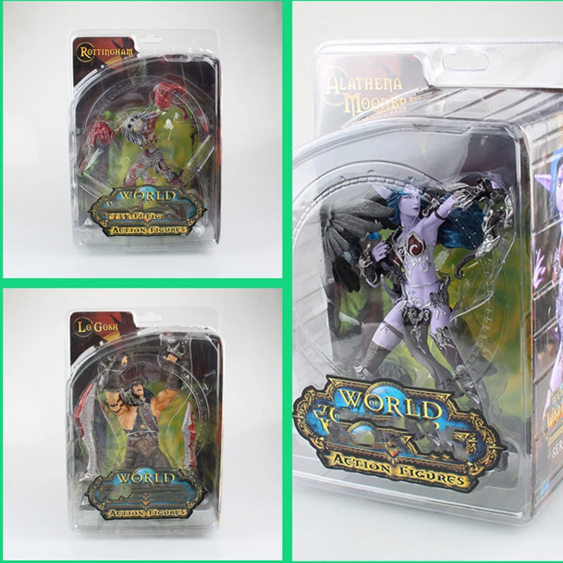 3 шт./лот Wow фигурка DC неограниченная серия 5 Ночной эльф охотник и Гуль король