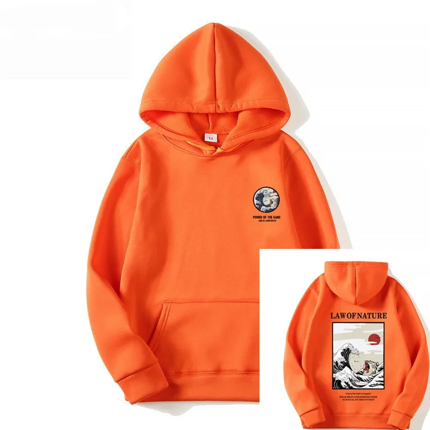 Японский забавный кот волна флисовая толстовка зимний стиль хип-хоп