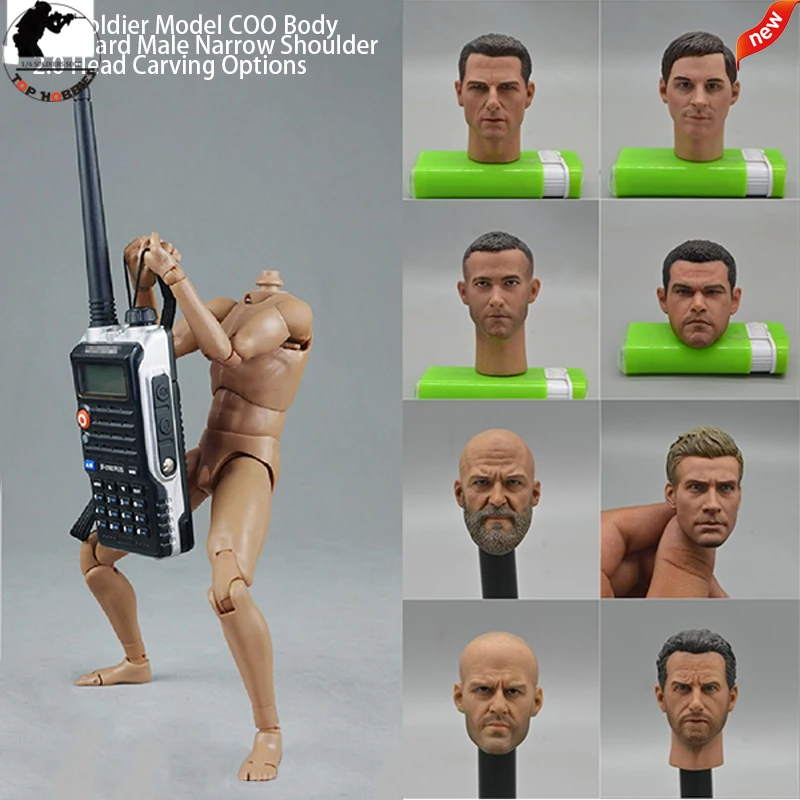 Модель COO BD001 Solid Body 1/6 Sca скульптурная голова со стандартным узким плечом